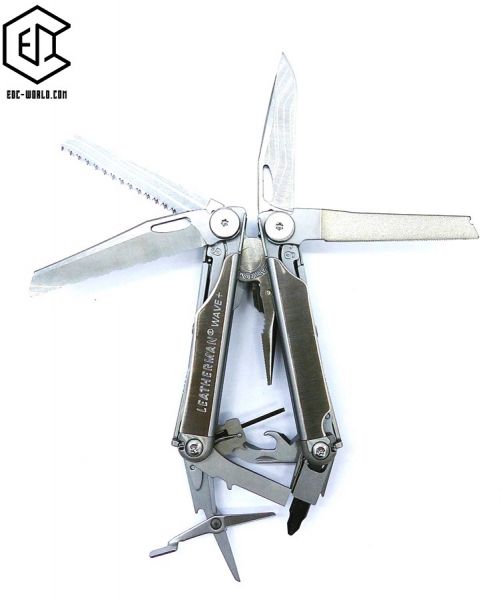 LEATHERMAN® : Wave Plus® 1 H Edelstahl, 18 Tools,  inklusive Holster